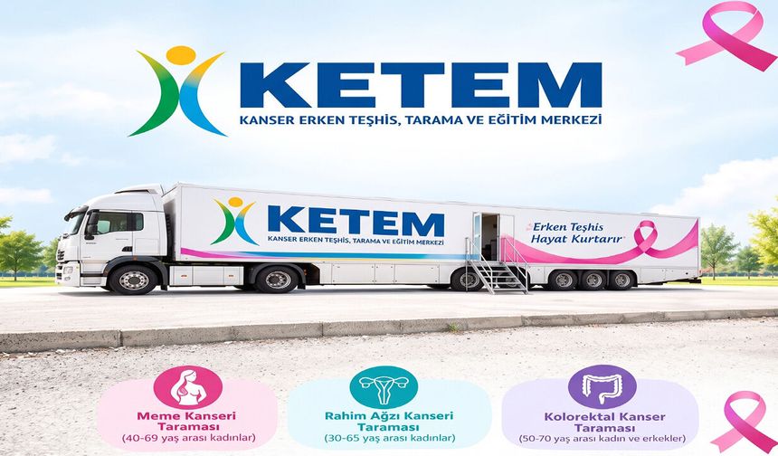 Erzincan'da Mobil KETEM Tırı ile ücretsiz kanser taraması