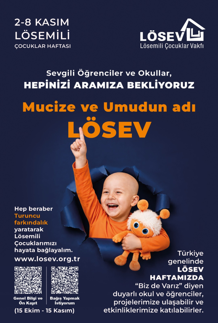 Lösemili Çocuklar Haftası kapsamında LÖSEV turuncu farkındalık hareketi başlattı