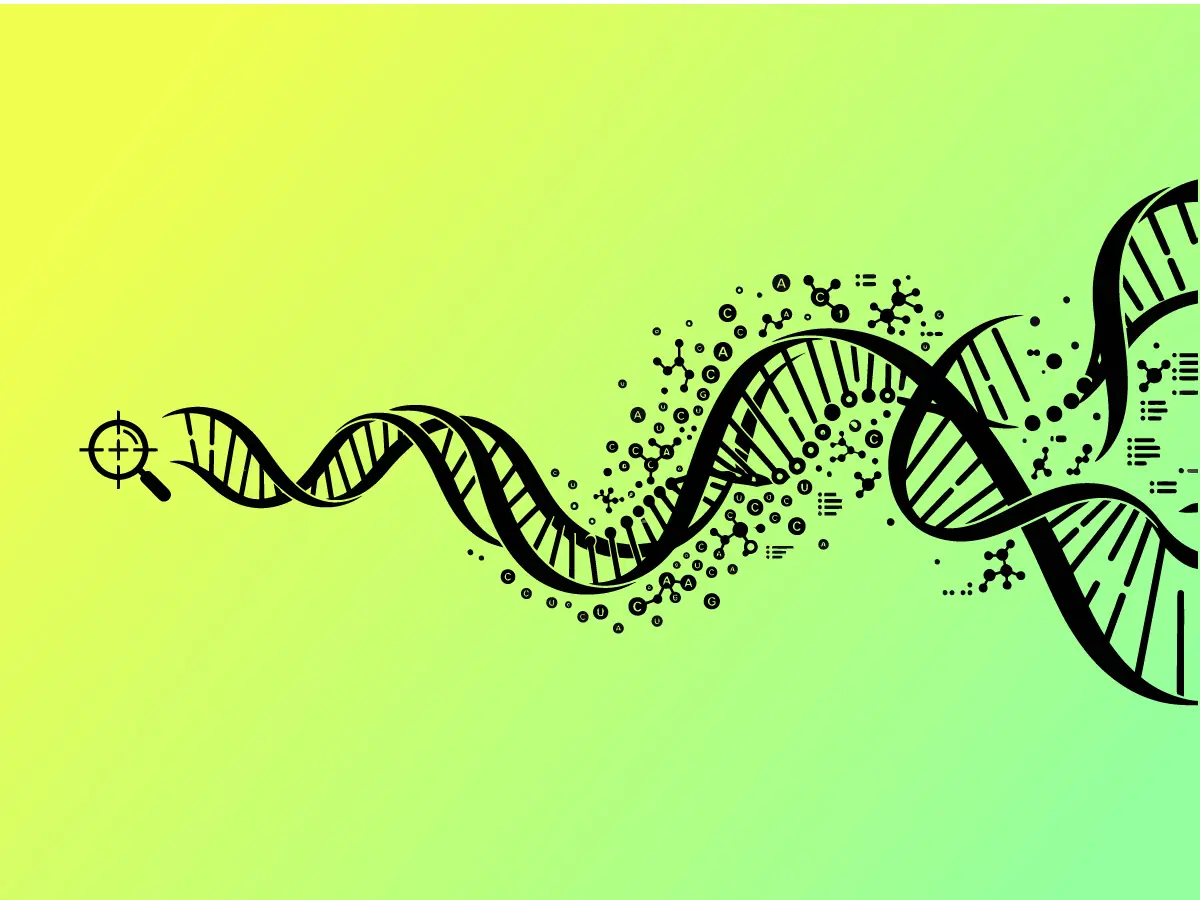 DNA iplikleri ve somatik mutasyon haritası görseli